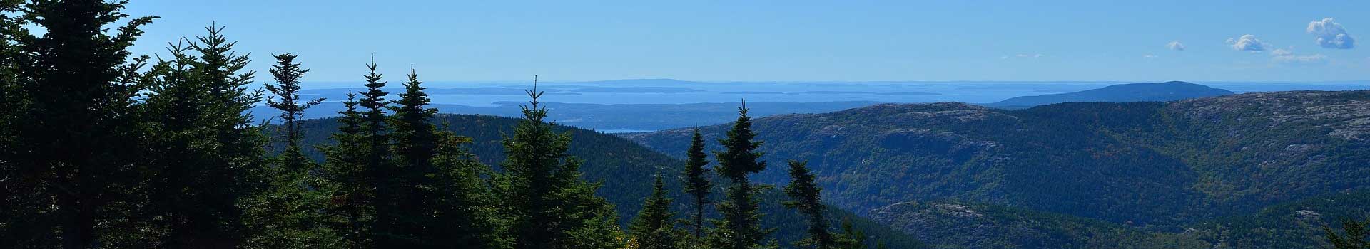 Forest and mountains in Maine